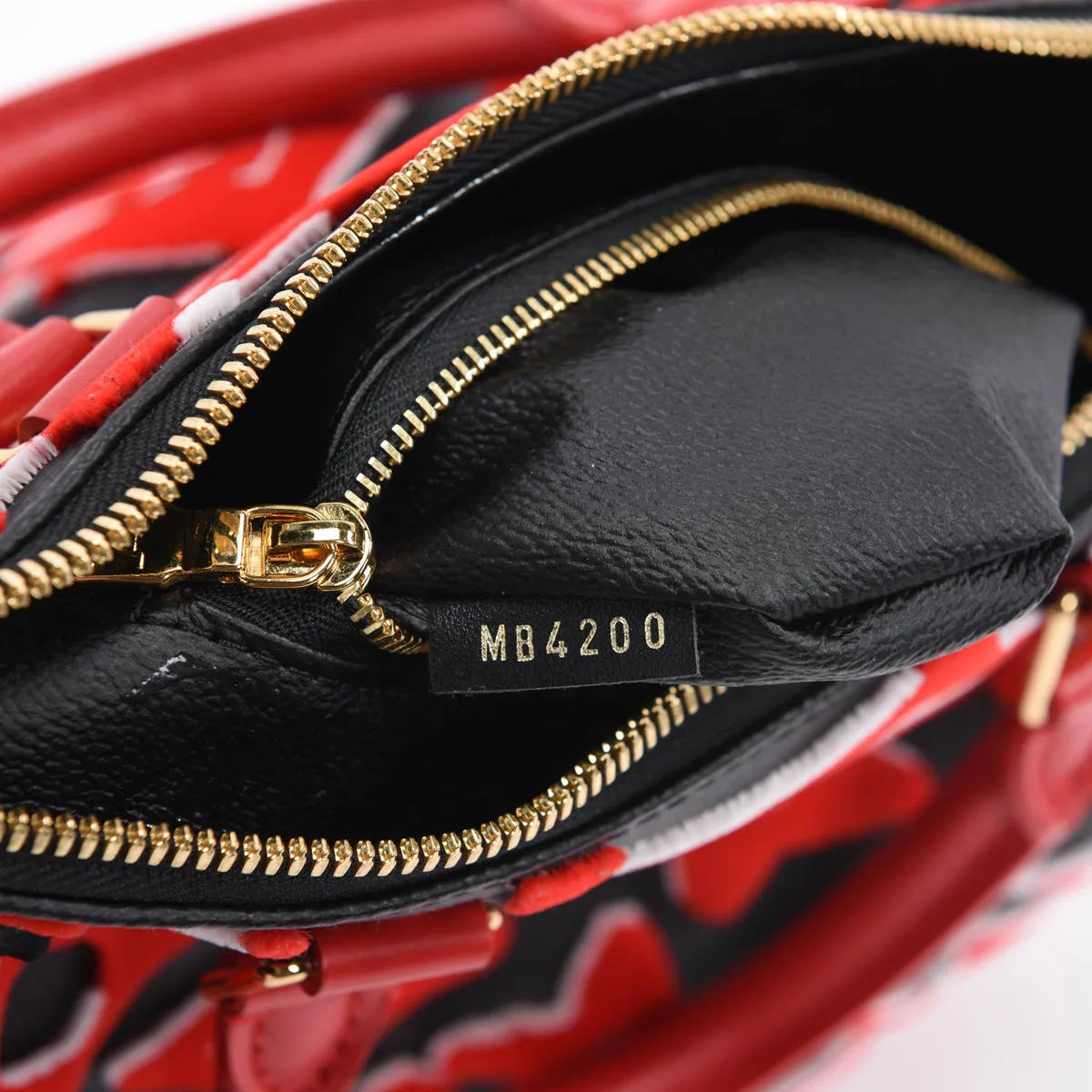 Louis Vuitton Black & Red Monogram Urs Fischer Speedy 25