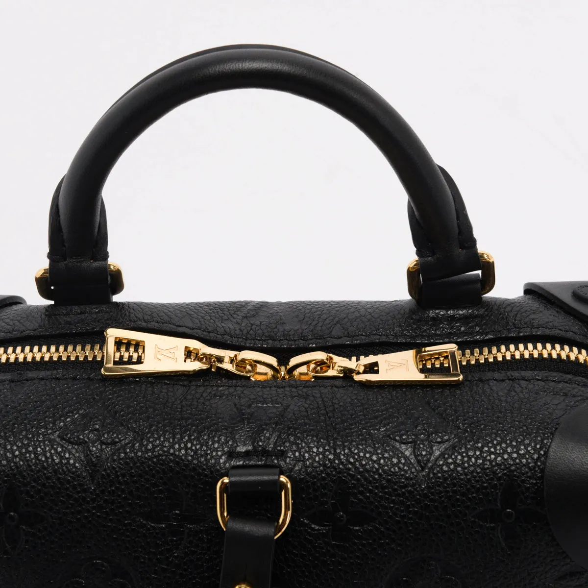 Louis Vuitton Black Monogram Empreinte Petite Malle Souple Bag