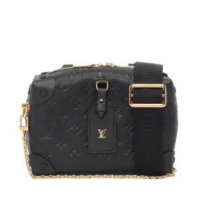 Louis Vuitton Black Monogram Empreinte Petite Malle Souple Bag