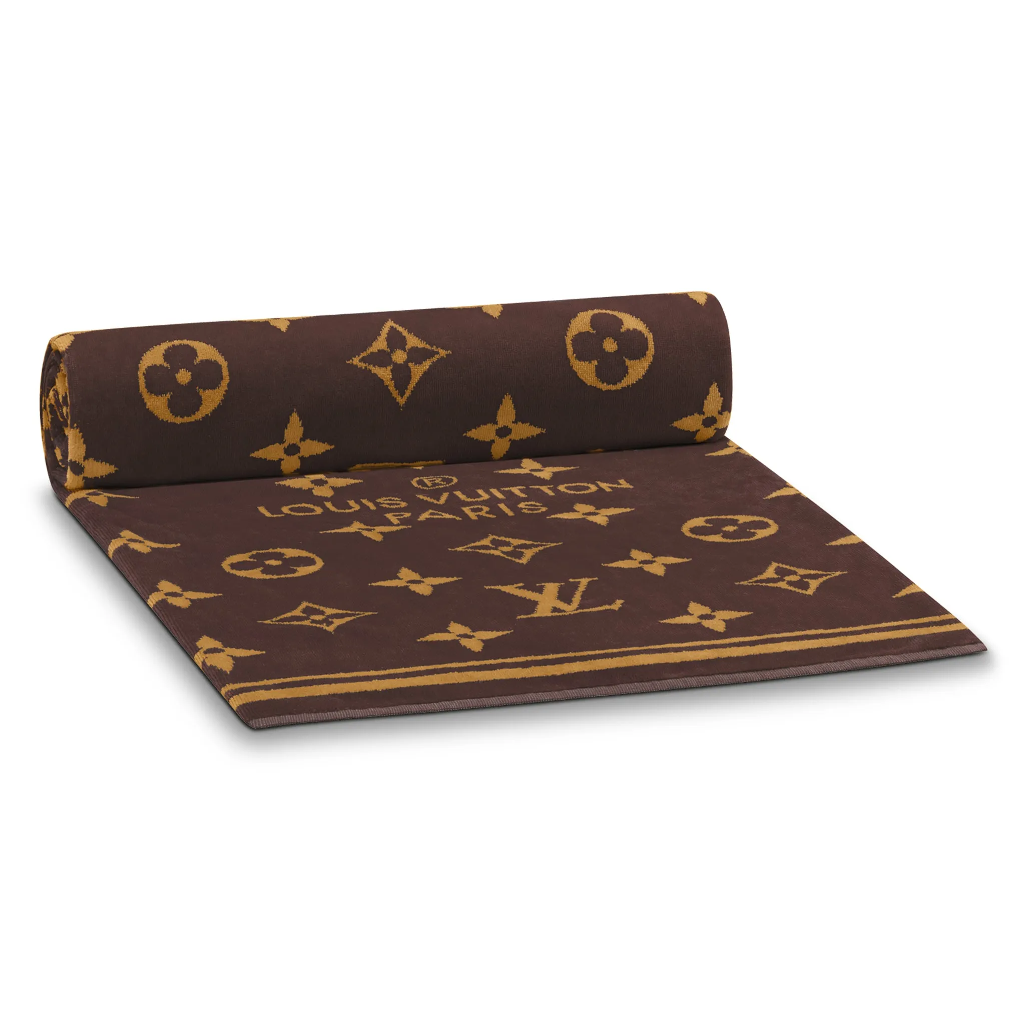 Louis Vuitton Monogram Brown Classic Beach Towel