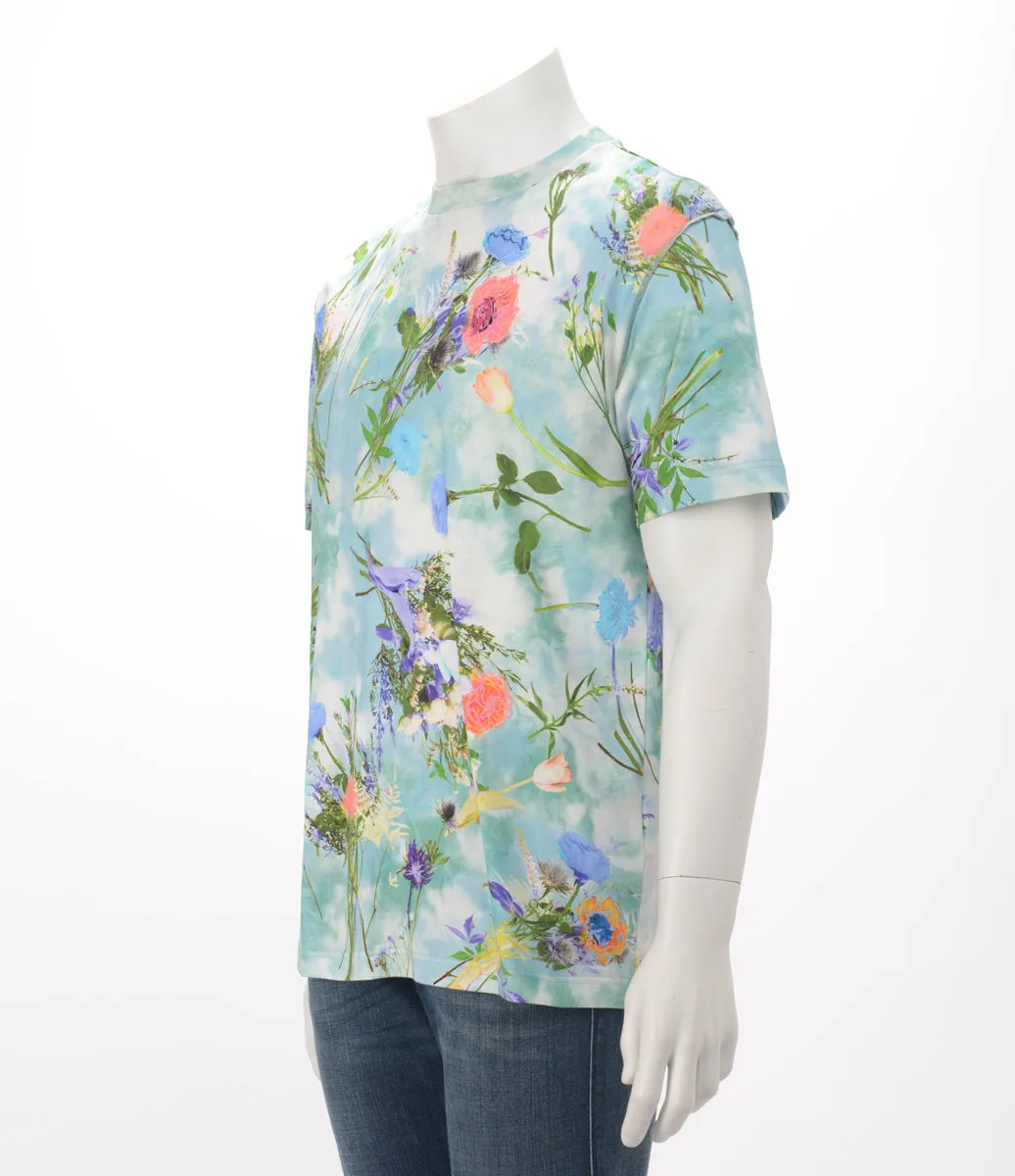 Louis Vuitton Multi Colour Embroidered Floral T-Shirt M