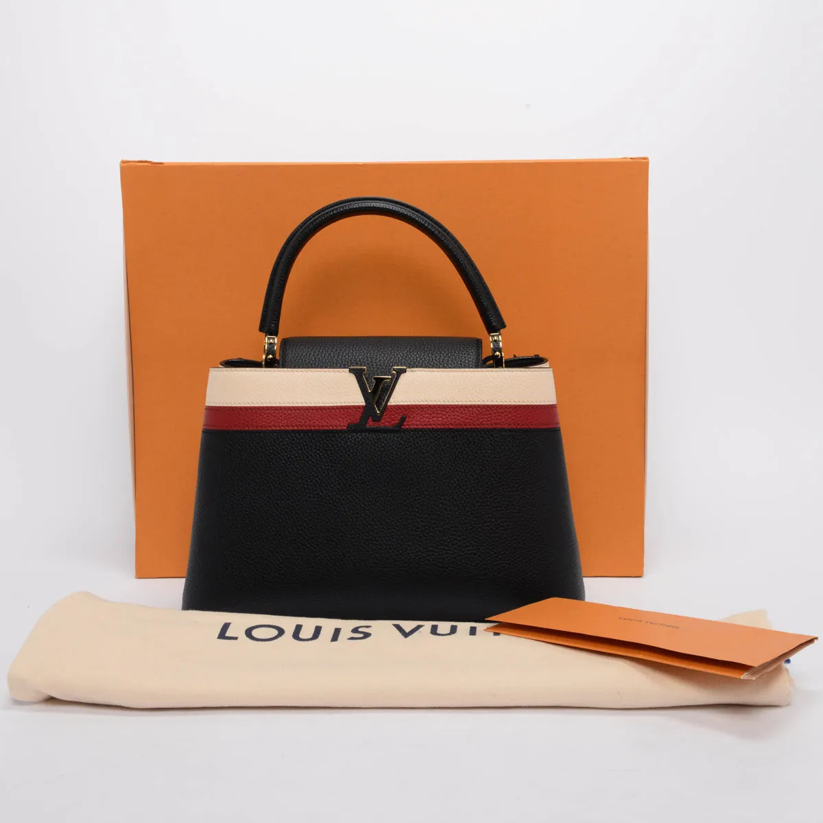 Louis Vuitton Tri-Colour Taurillon Capucines MM