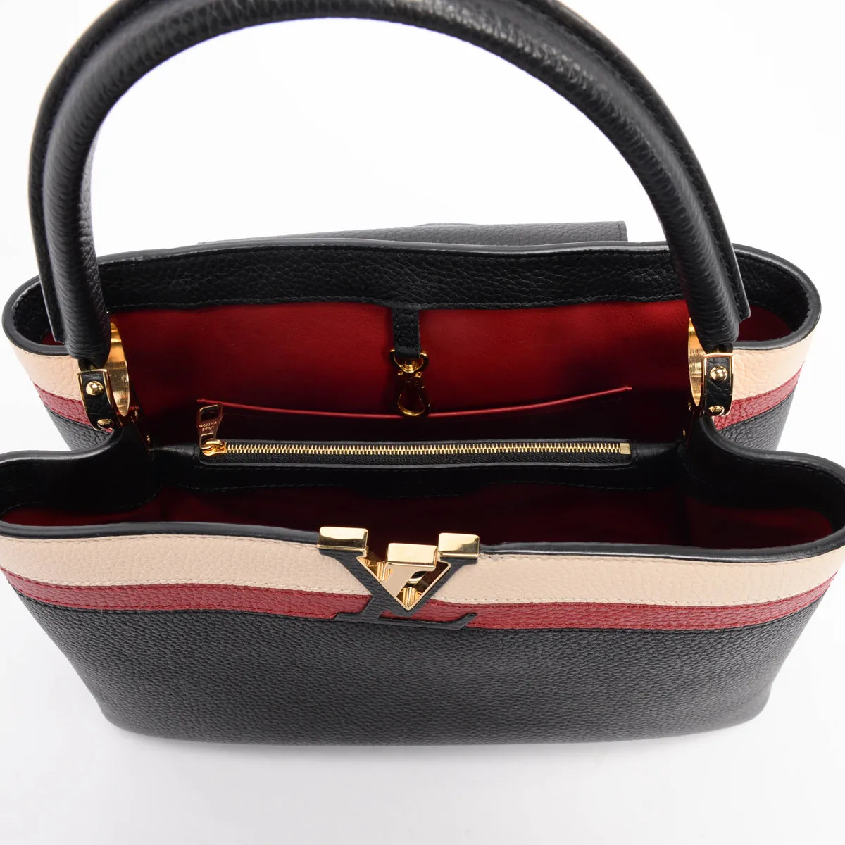 Louis Vuitton Tri-Colour Taurillon Capucines MM