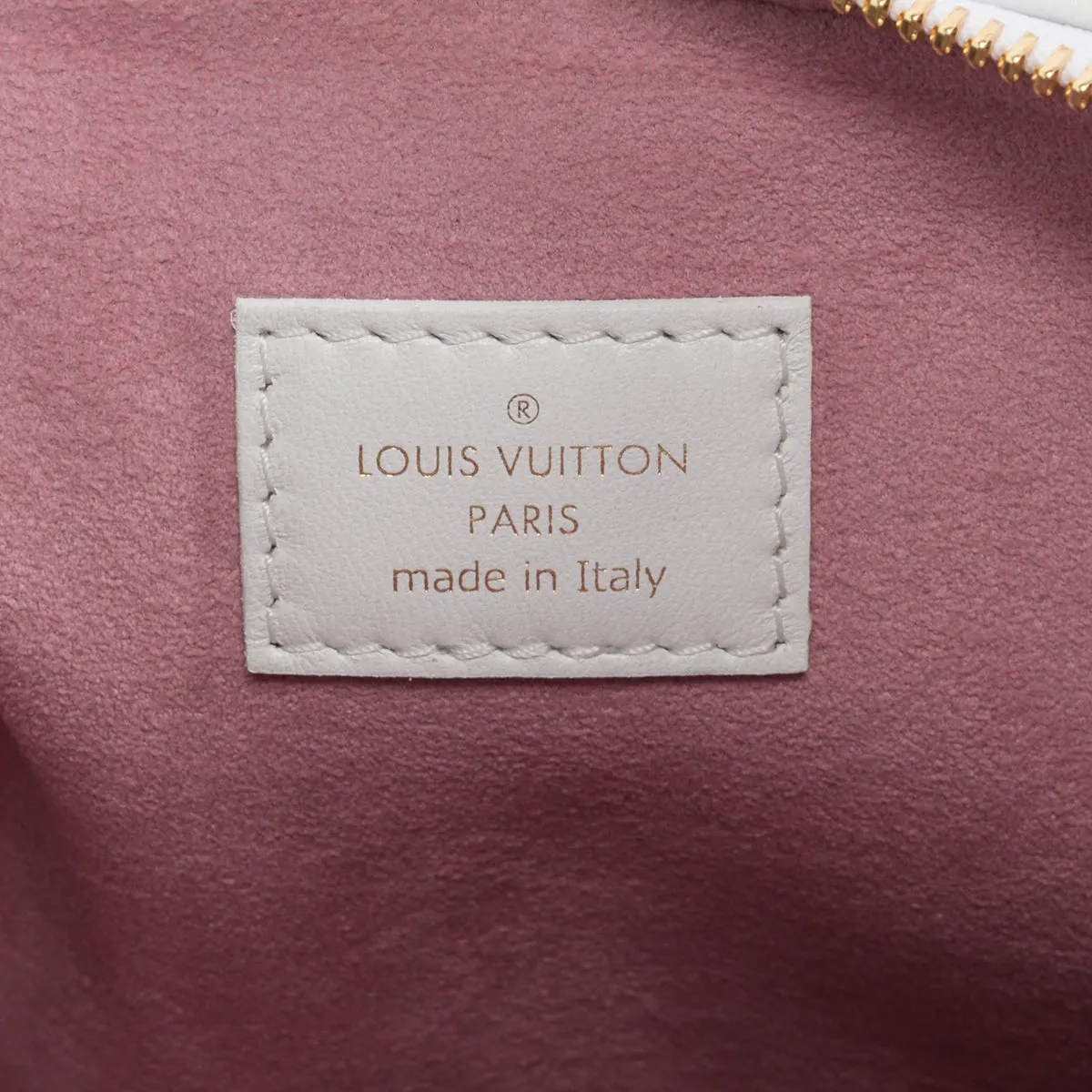 Louis Vuitton White Monogram Lambskin Garden Coussin PM