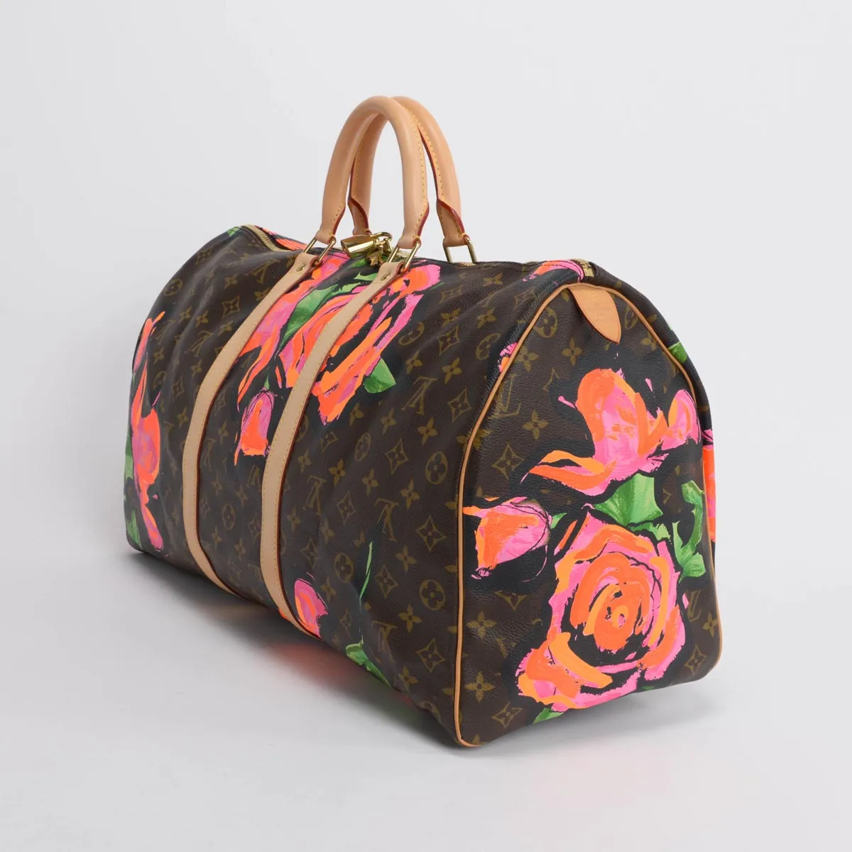 Louis Vuitton x Stephen Sprouse Monogram Roses Keepall 50