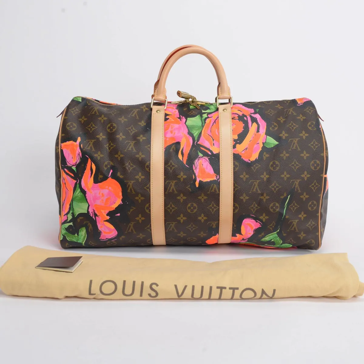 Louis Vuitton x Stephen Sprouse Monogram Roses Keepall 50