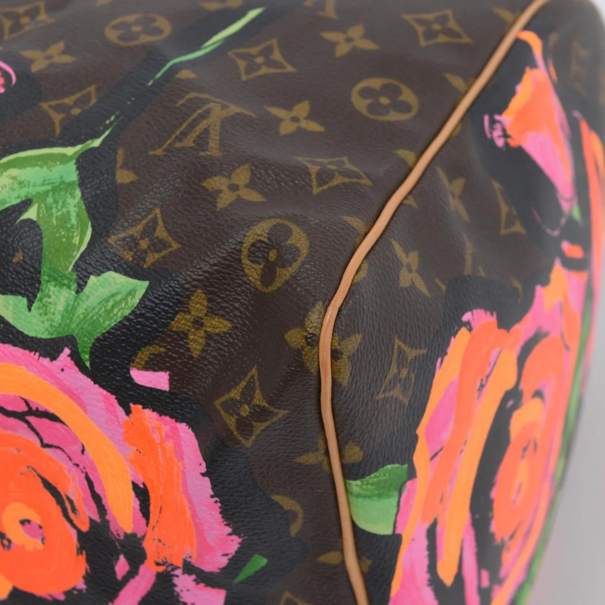 Louis Vuitton x Stephen Sprouse Monogram Roses Keepall 50