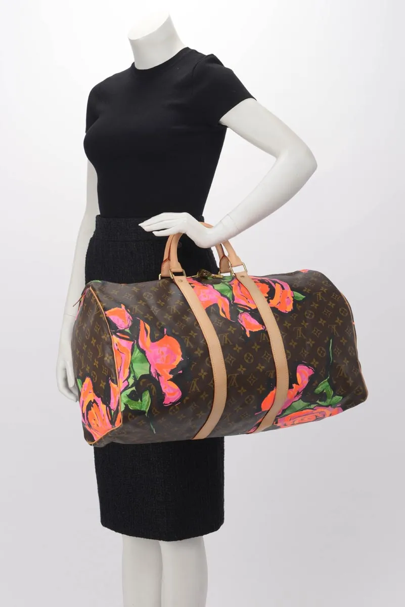 Louis Vuitton x Stephen Sprouse Monogram Roses Keepall 50