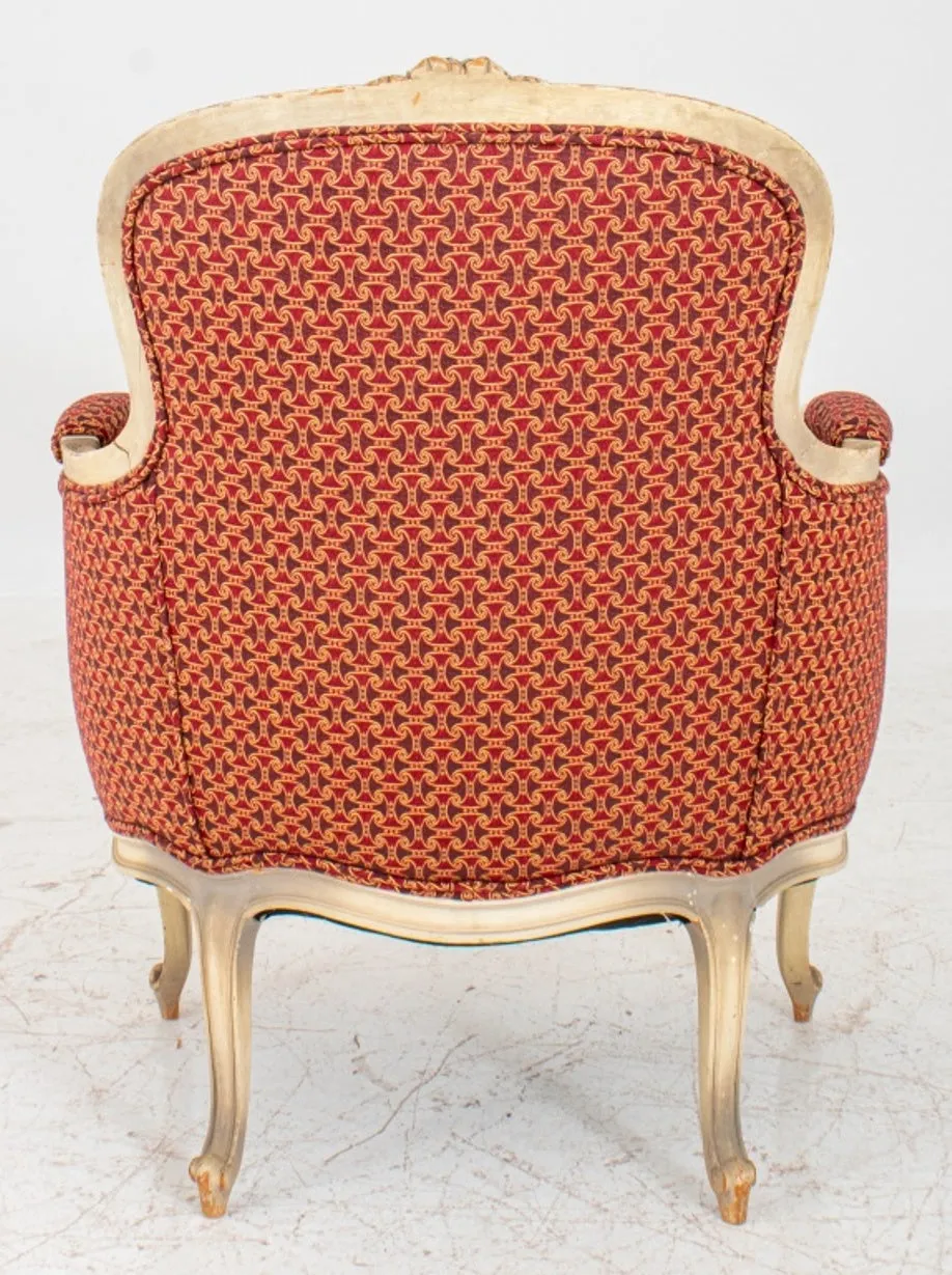 Louis XV Style Upholstered  Armchair