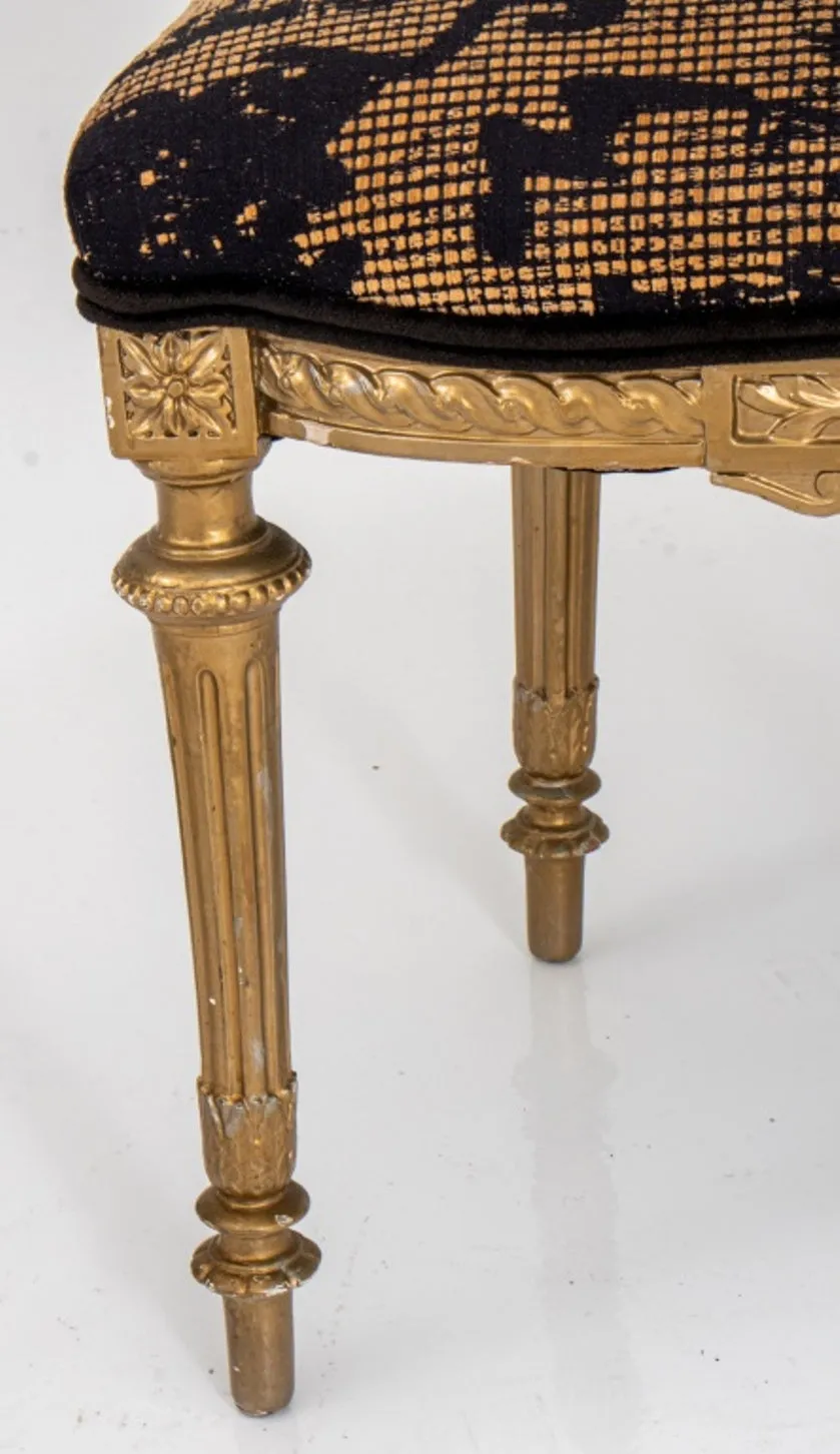 Louis XVI Style Side Chairs, Pair