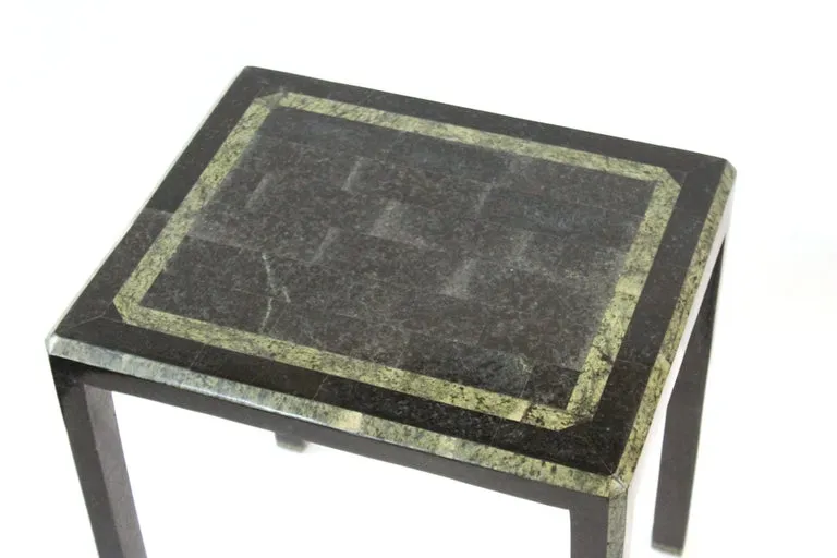 Maitland-Smith Modern Nesting Tables in Tessellated Stone