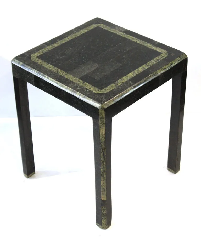 Maitland-Smith Modern Nesting Tables in Tessellated Stone