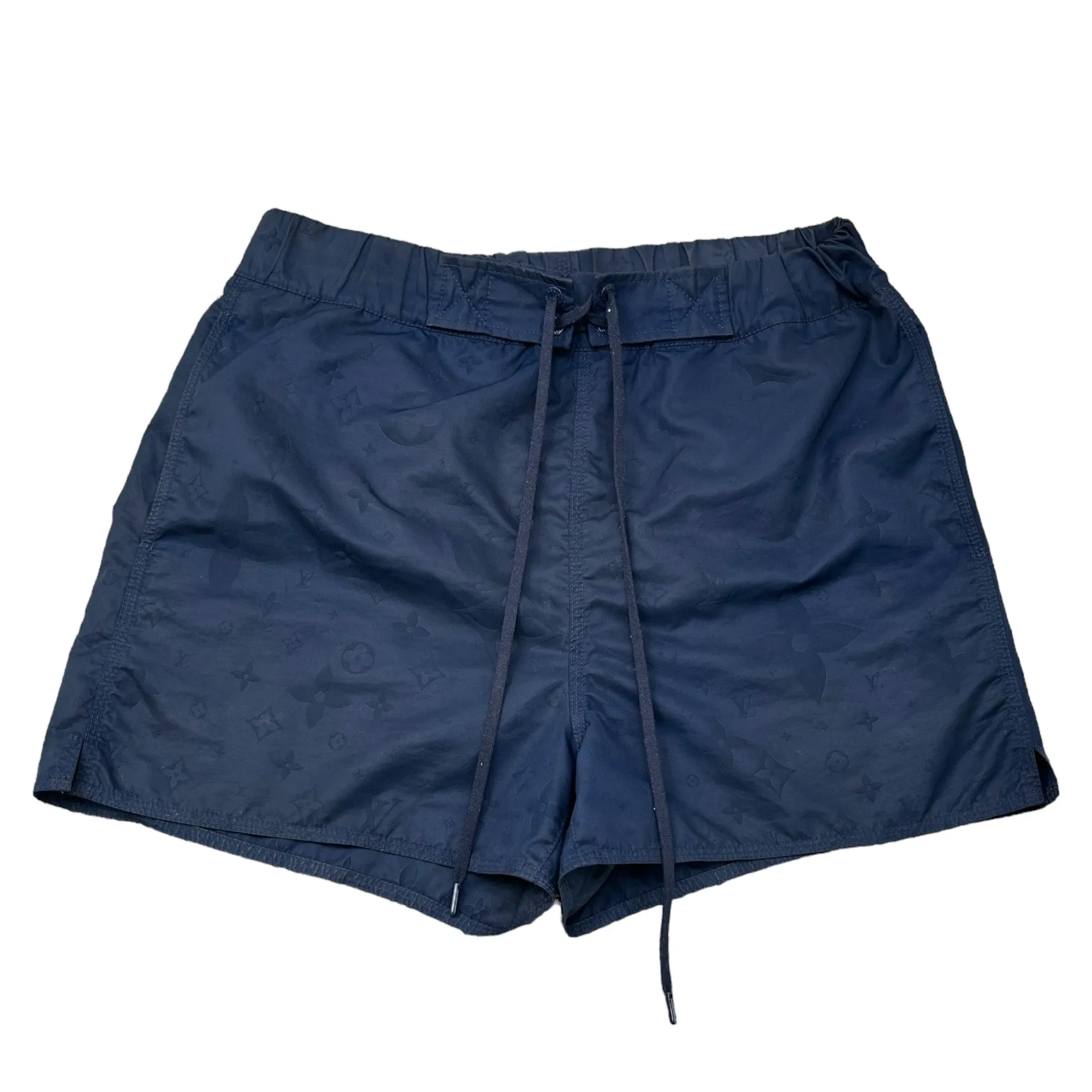 Men's 3D Pocket Monogram Swim Shorts Navy Size M