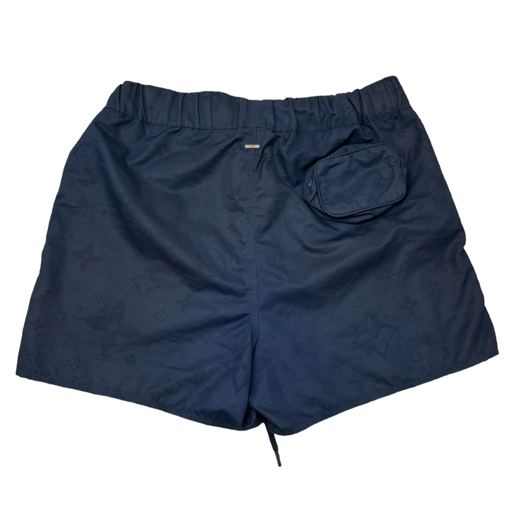 Men's 3D Pocket Monogram Swim Shorts Navy Size M