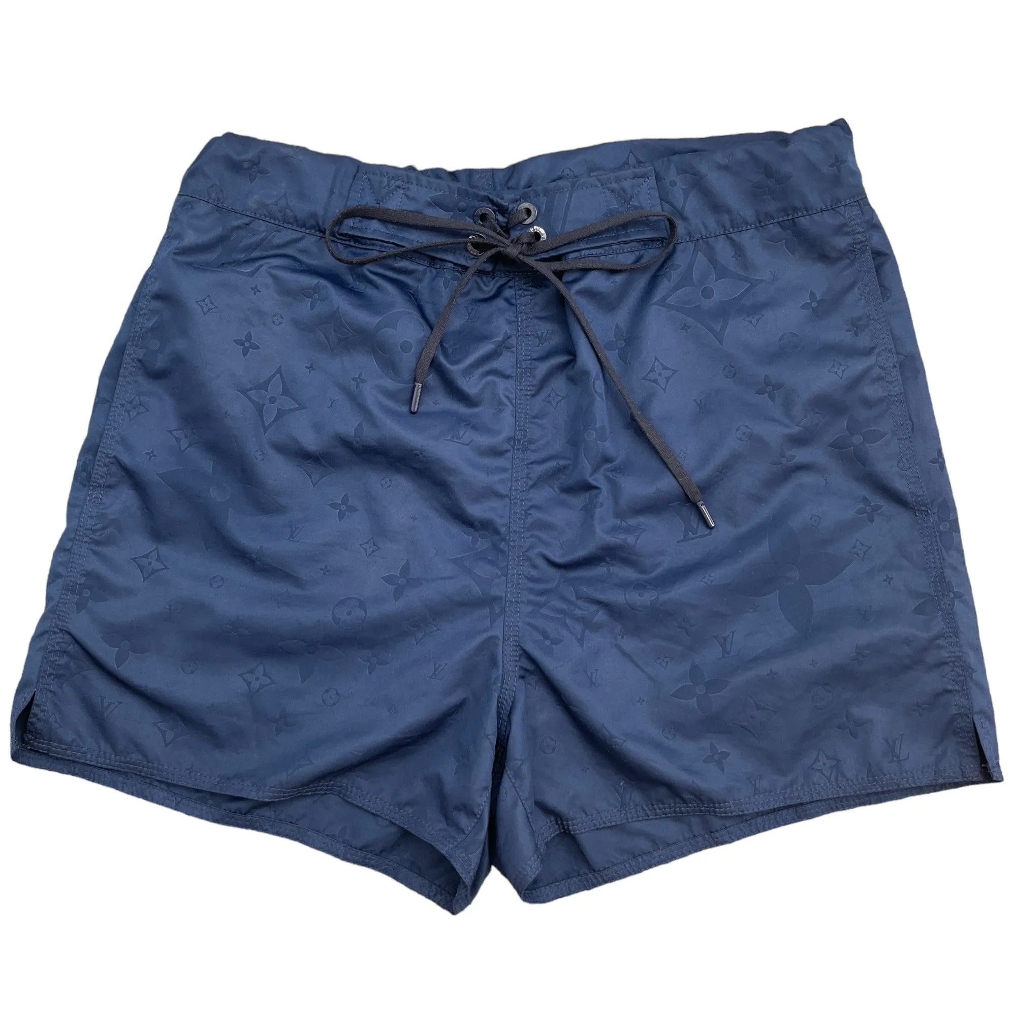 Men's 3D Pocket Monogram Swim Shorts Navy Size S