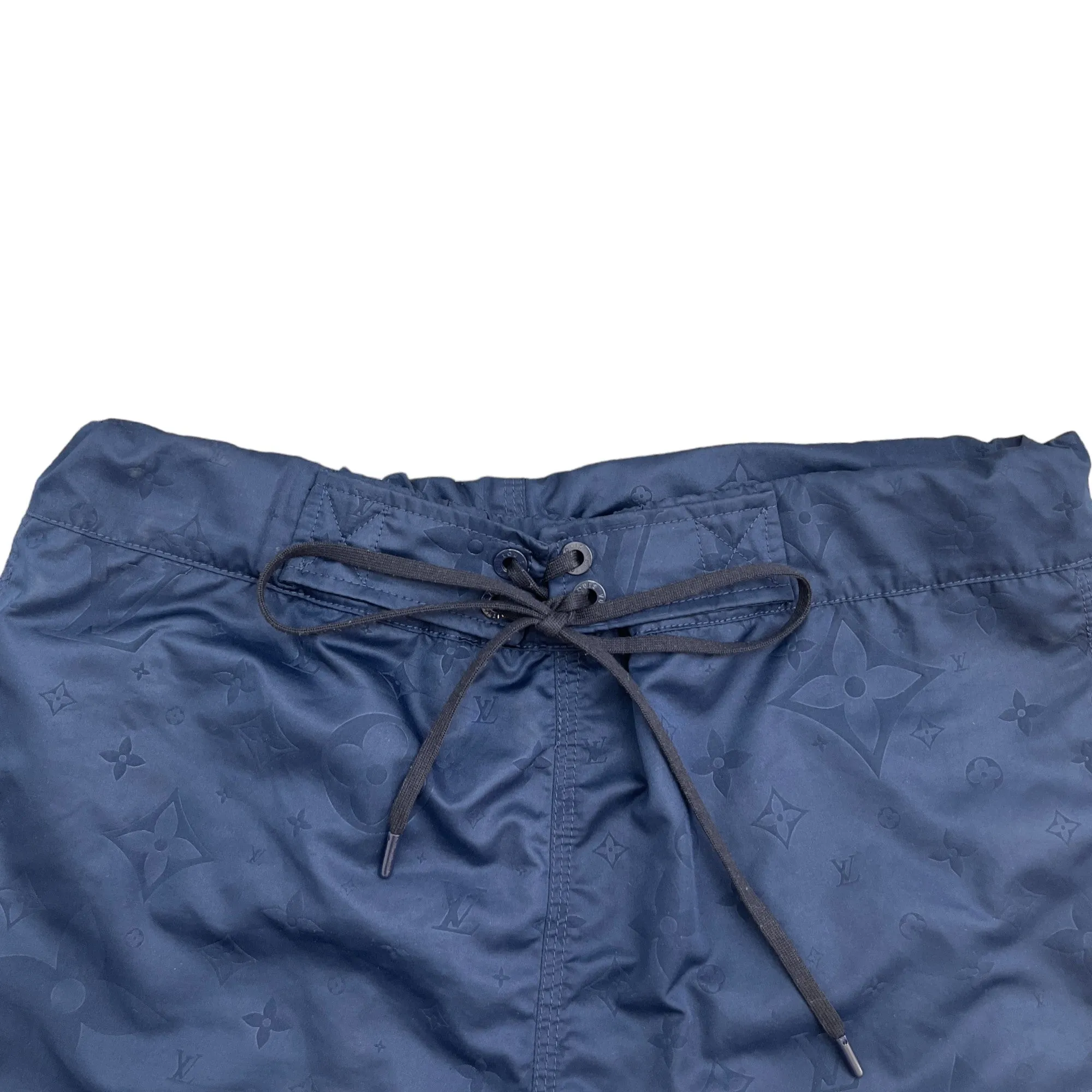 Men's 3D Pocket Monogram Swim Shorts Navy Size S