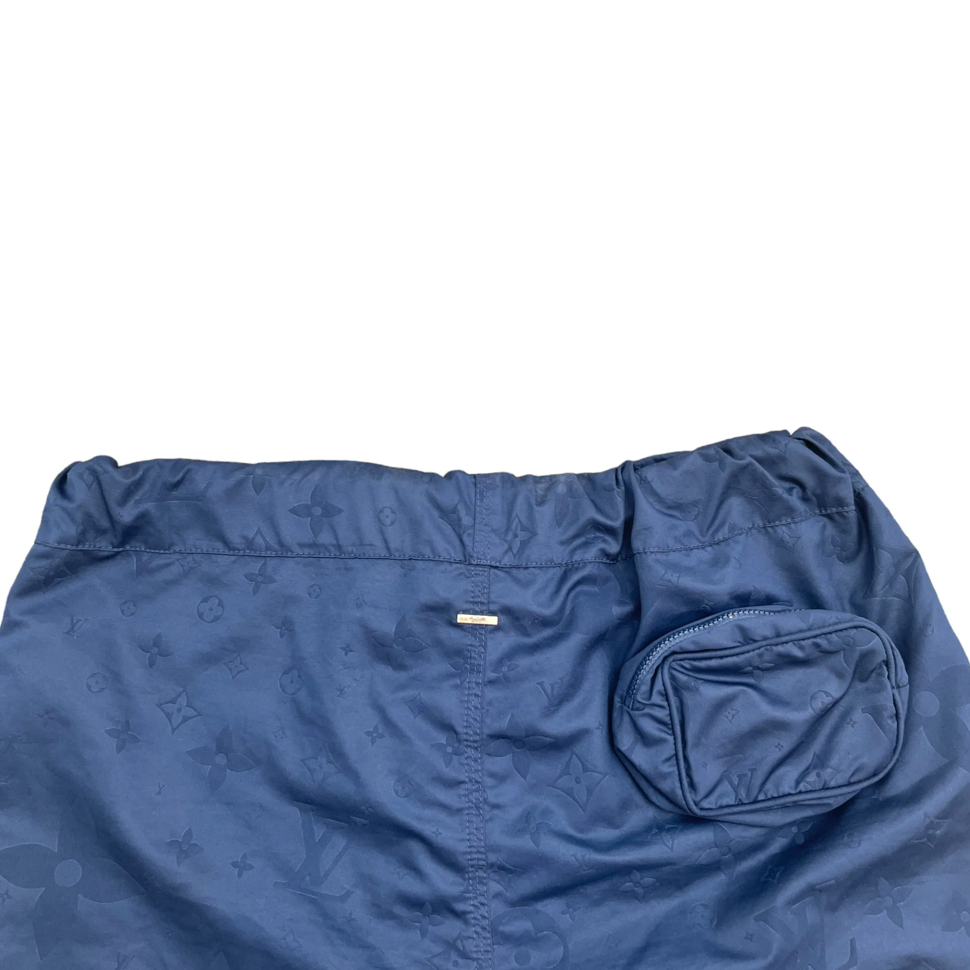 Men's 3D Pocket Monogram Swim Shorts Navy Size S