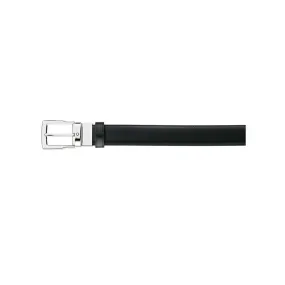 Montblanc black/brown 30 mm reversible leather belt