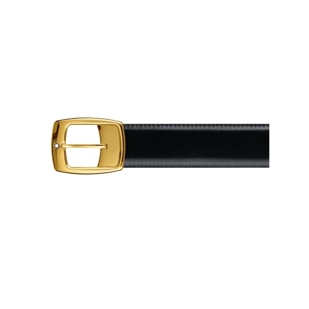 Montblanc Black/brown reversible cut-to-size casual belt