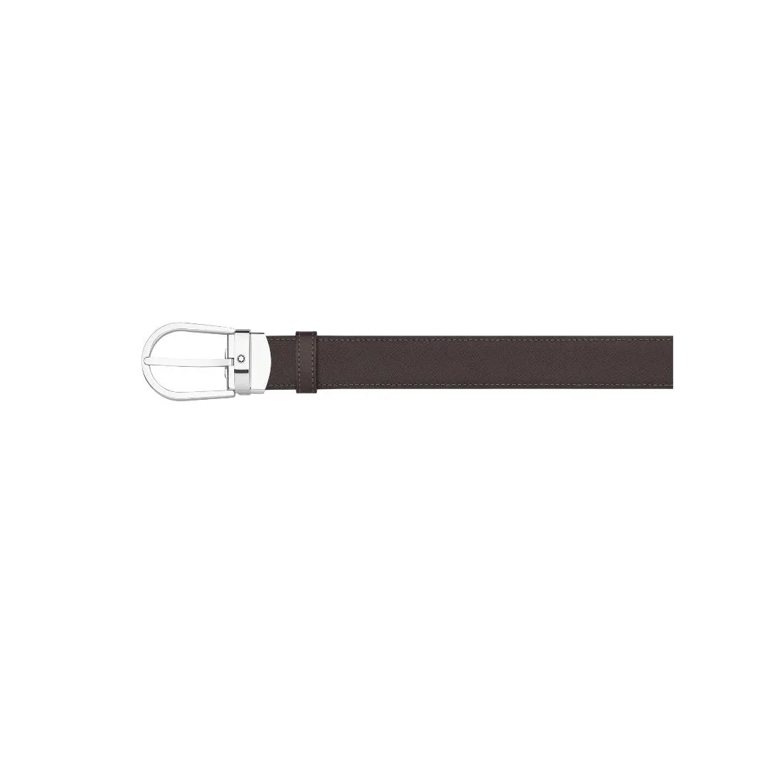 Montblanc Horseshoe buckle black/brown 30 mm reversible leather belt