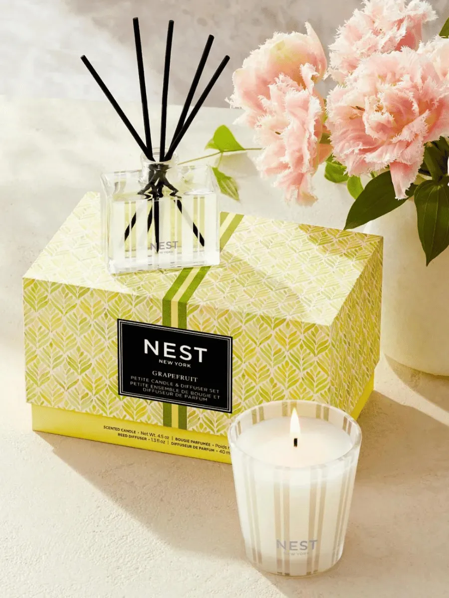 Nest Grapefruit Petite Candle and Diffuser Set