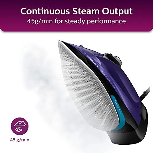 PHILIPS Perfect Care Power Life Steam Iron GC3925/34, 2400W, Safety Shut-Off with No-Burns Guaranteed