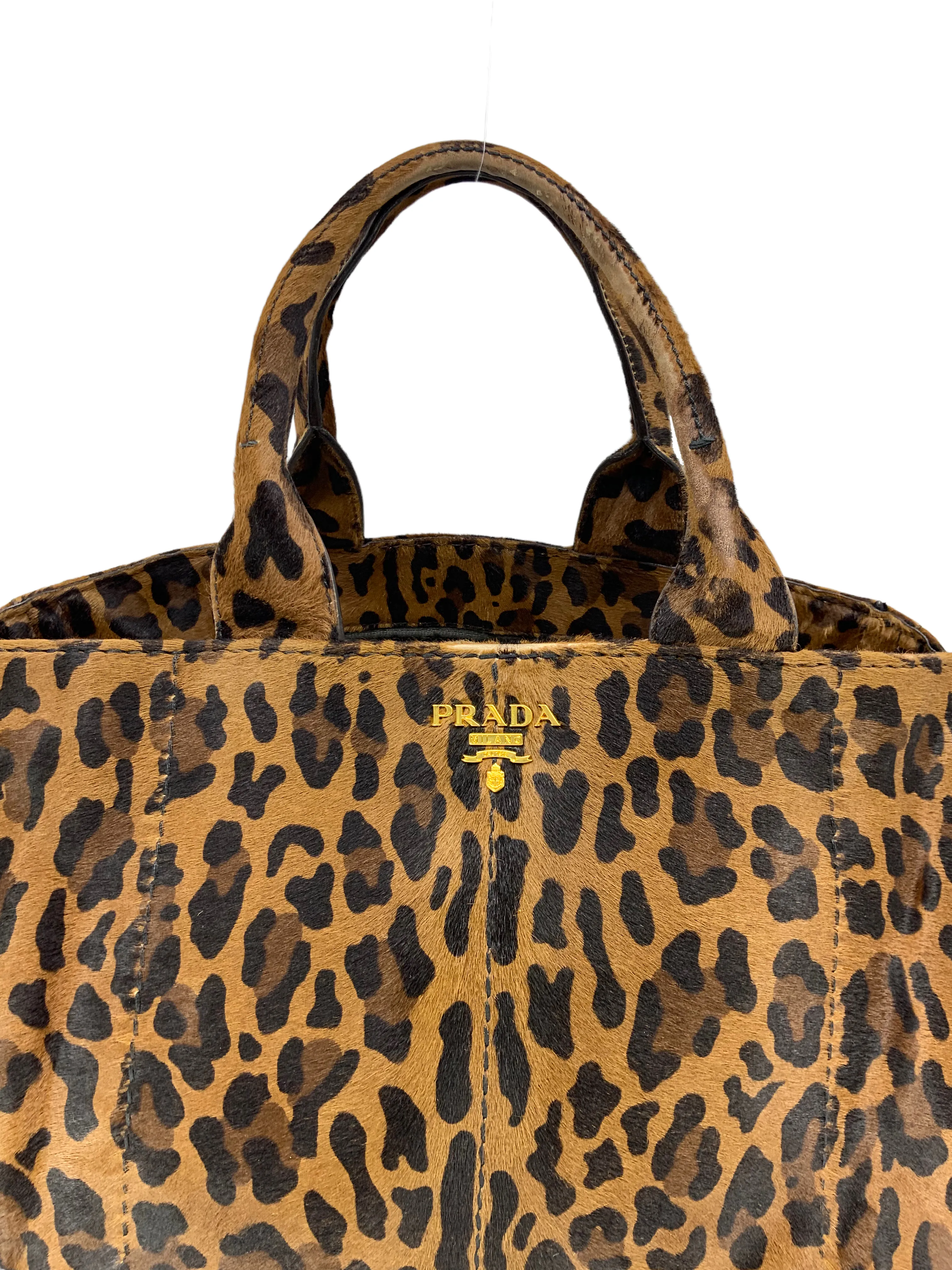 PRADA Cavallino Calf Hair Large Tote Bag