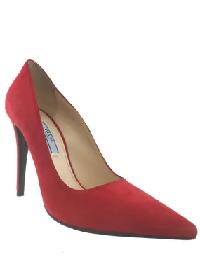 Prada Suede Point-Toe Pumps Size 7.5