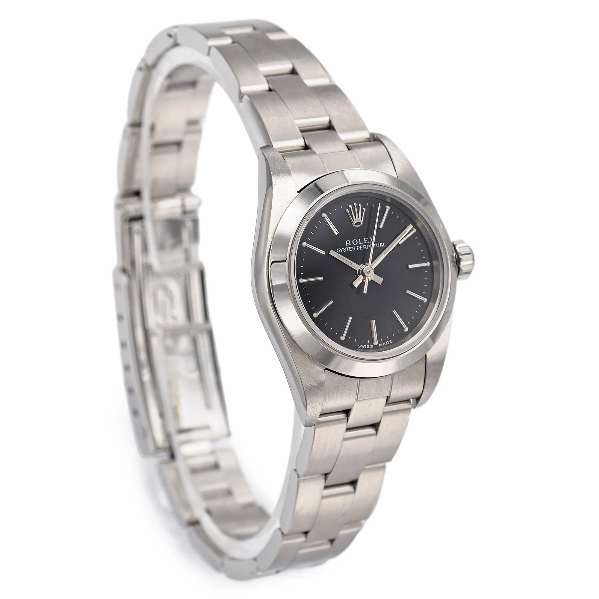 Rolex Oyster Perpetual Automatic Women's Watch 25 mm Box Papers Ref. 76080