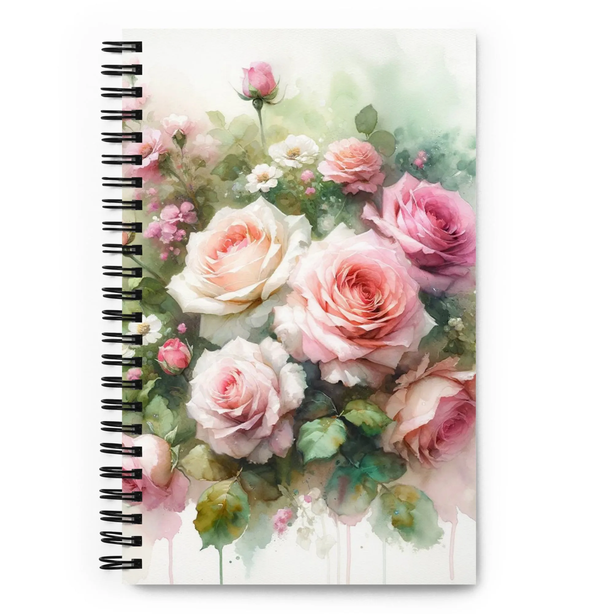 Roses Spiral notebook