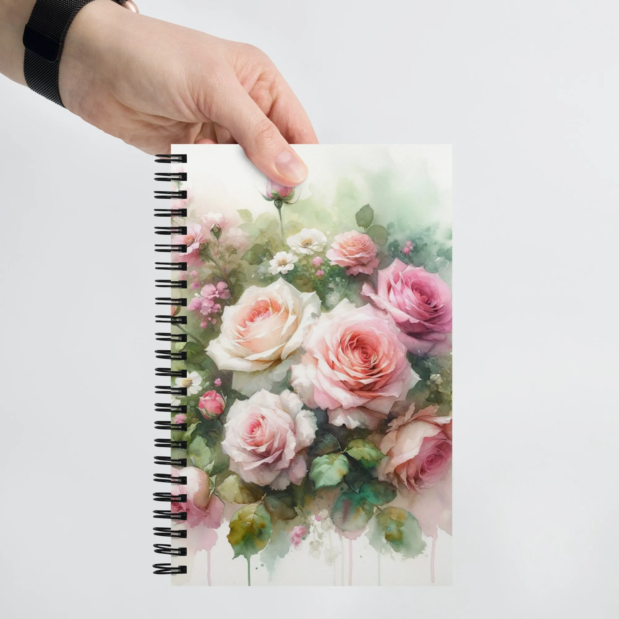 Roses Spiral notebook