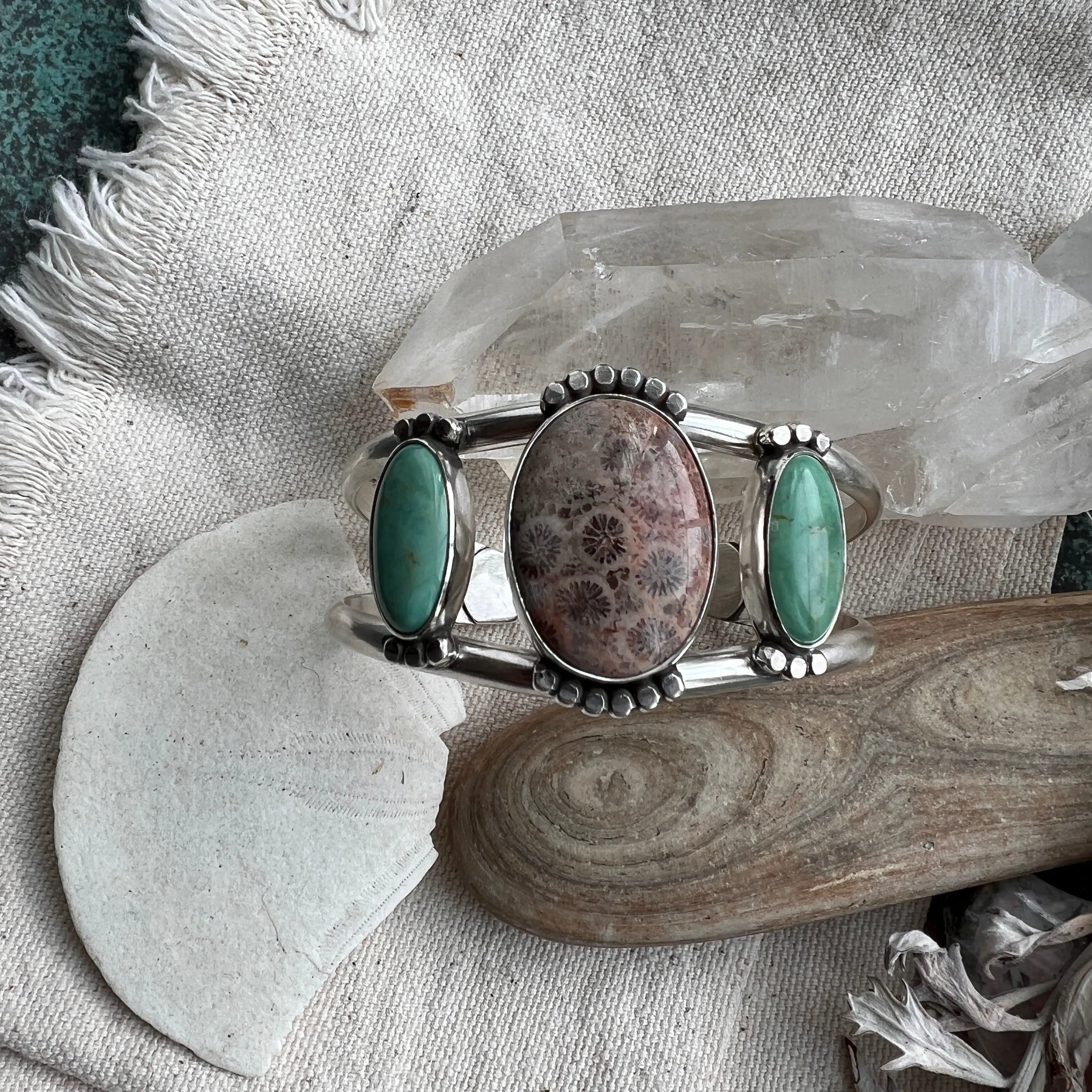 Sea Song Cuff Bracelet, Sz Reg