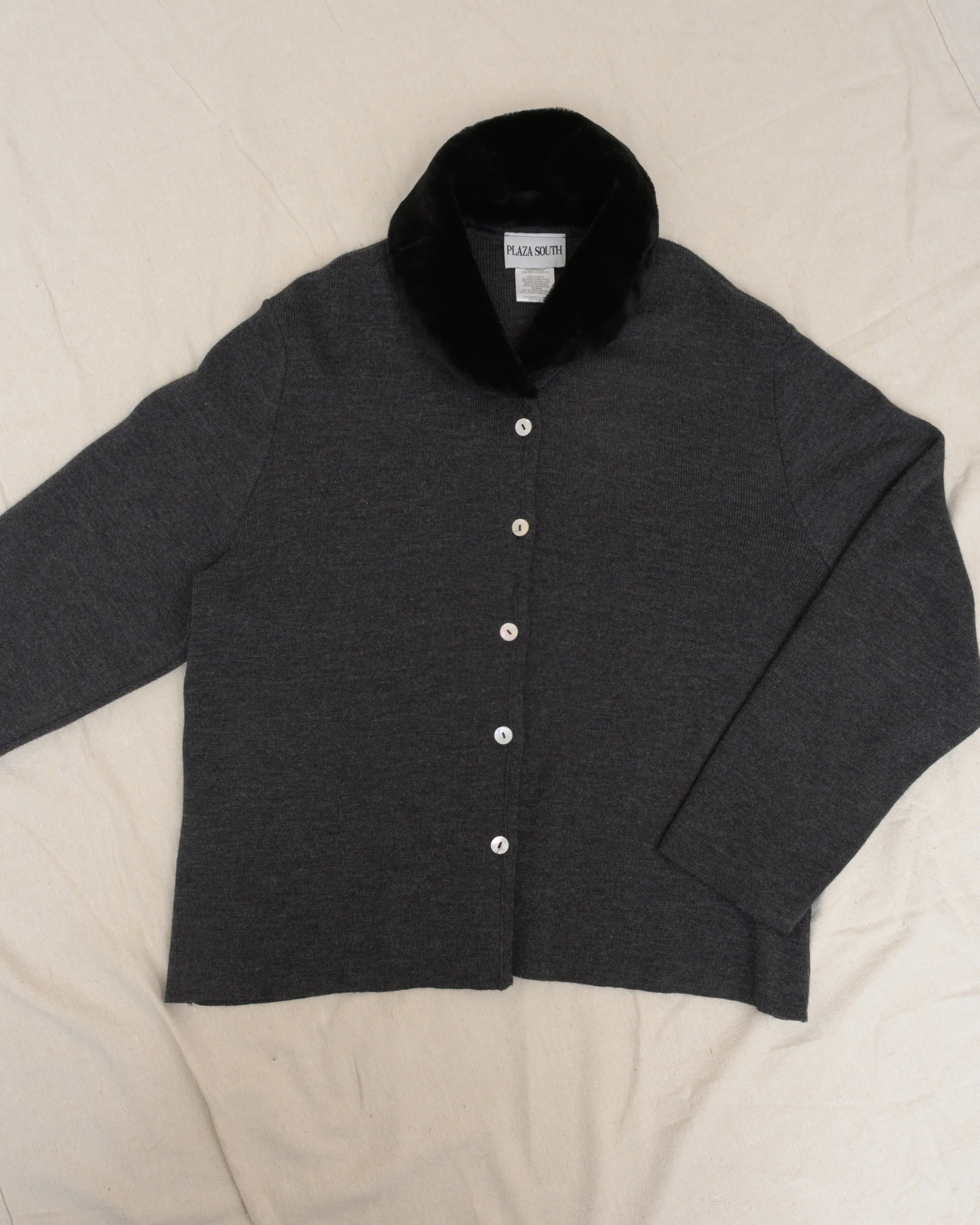 Vintage Dark Grey Cardigan (S-L)