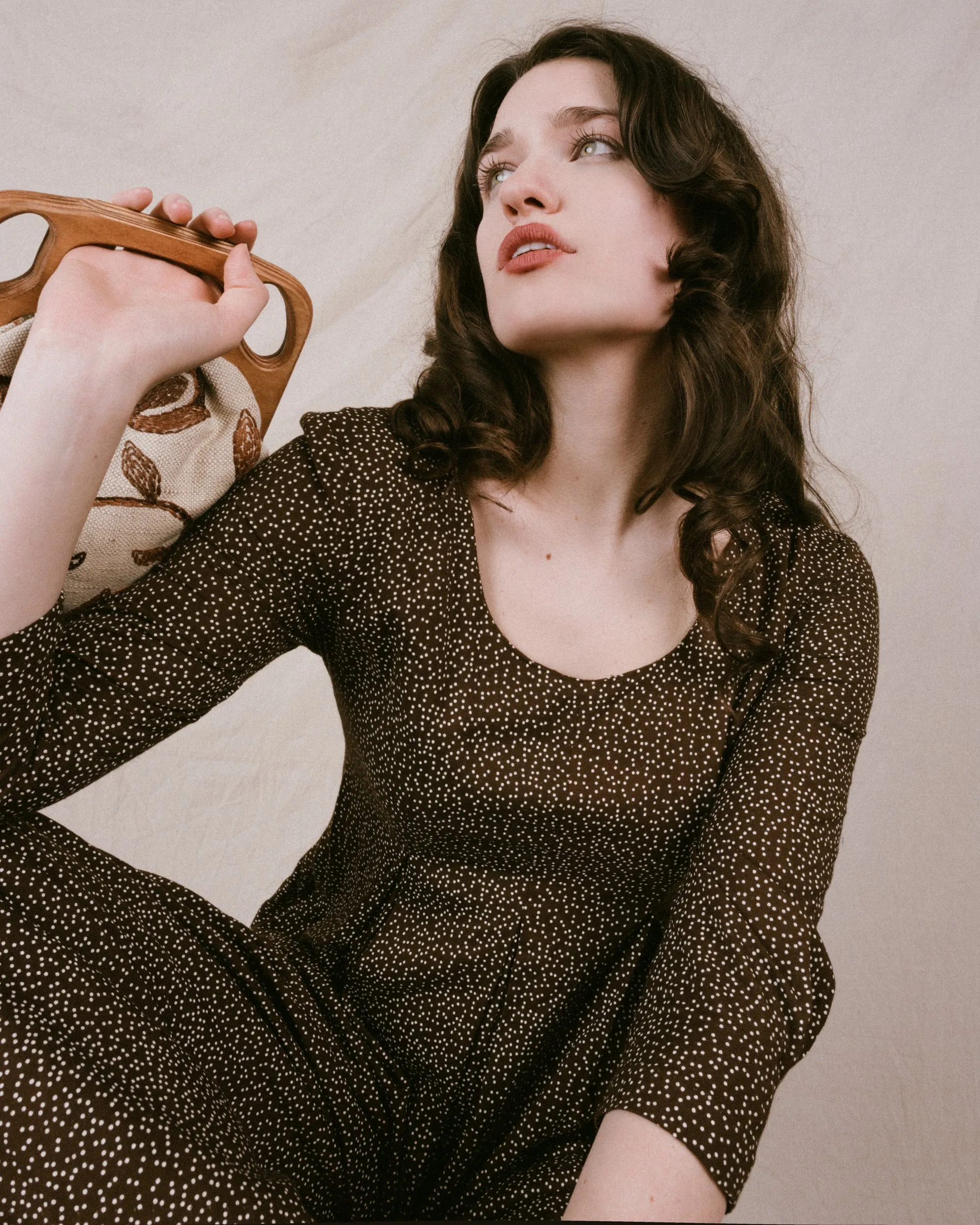 Vintage Polka Dot Jumpsuit (S/M)